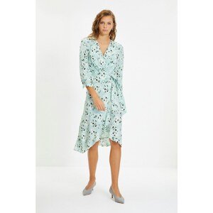 Trendyol Mint Double Breasted Dress