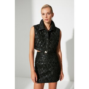 Trendyol Black Quilted Vest