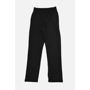 Trendyol Anthracite Double Leg Straight Slim Knitted Sweatpants