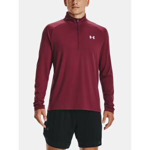 Under Armour T-shirt Tech 2.0 1/2 Zip-RED - Men's