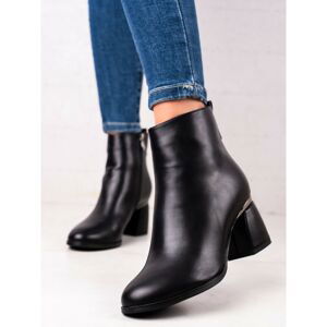 GOODIN ELEGANT BLACK ANKLE BOOTS