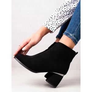 GOODIN ELEGANT BLACK ANKLE BOOTS