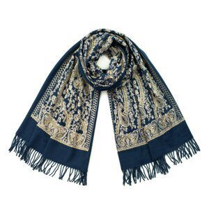 Art Of Polo Woman's Scarf sz21348 Navy Blue