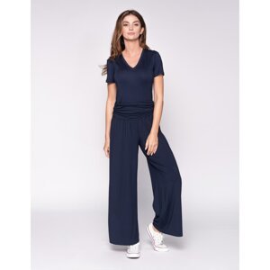 Marita Bobko Woman's Wide Pants Navy Blue