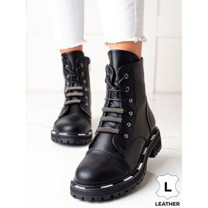STYLISH LEATHER ANKLE BOOTS TRAPPERS ARTIKER