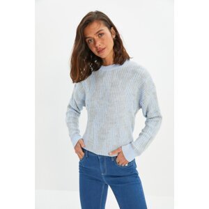 Trendyol Dark Blue Jacquard Knitwear Sweater