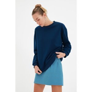 Trendyol Indigo Oversize Knitted Sweatshirt