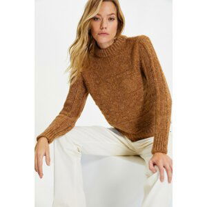 Trendyol Taba Crew Neck Knitwear Sweater