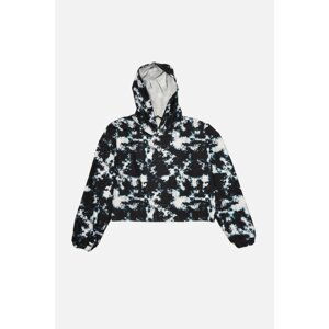 Trendyol Black Printed Sports Sweatshirt