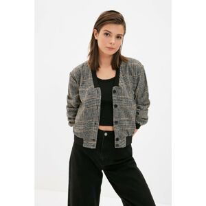 Trendyol Gray Buttoned Jacket