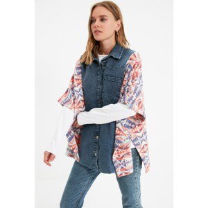 Trendyol Indigo Paneled Jacket