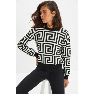 Trendyol Black Jacquard Knitwear Sweater