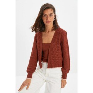 Trendyol Cinnamon Knit Detailed Blouse Knitwear Cardigan