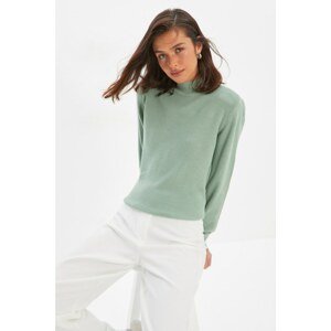 Trendyol Mint Half Turtleneck Knitwear Sweater