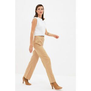 Trendyol Camel Wide Leg Trousers