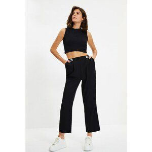 Trendyol Black Wide Leg Trousers