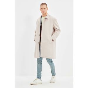 Trendyol Stone Men's Oversize Shirt Collar Coat