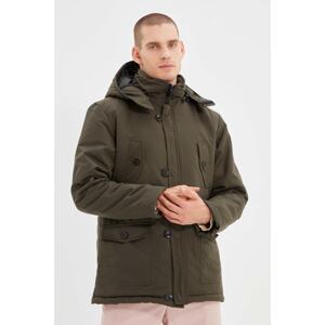 Trendyol Khaki Men's Double Flap Pocketed Coat