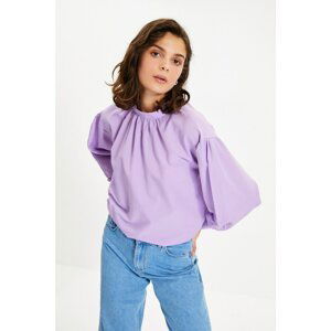 Trendyol Lilac High Collar Blouse