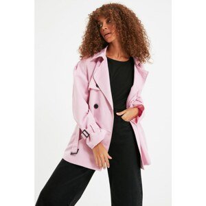 Trendyol Lilac Belted Trench Coat