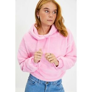 Trendyol Pink Basic Knitted Sweatshirt