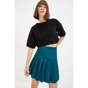 Trendyol Oil Pleated Skirt