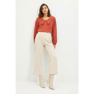 Trendyol Beige Wide Leg Trousers