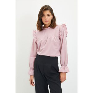 Trendyol Lilac Frill Blouse