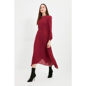 Trendyol Claret Red Tall Dress