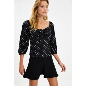 Trendyol Black Polka Dot Blouse