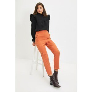 Trendyol Cinnamon Button Detailed Trousers