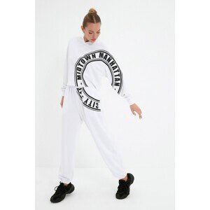 Trendyol White Knitted Tracksuit Set