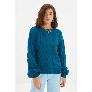 Trendyol Oil Knitted Detailed Knitwear Sweater