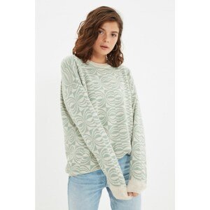 Trendyol Stone Jacquard Knitwear Sweater