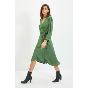 Trendyol Green Double Breasted Dress