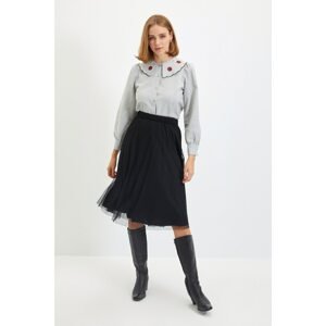 Trendyol Gray Collar Detailed Shirt