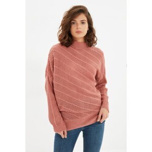 Trendyol Dried Rose Collar Knitwear Sweater