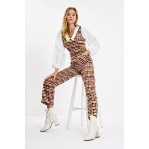 Trendyol Multicolored Belted Collar Detailed Jumpsuit