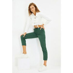 Trendyol Khaki Lacing Detail Trousers