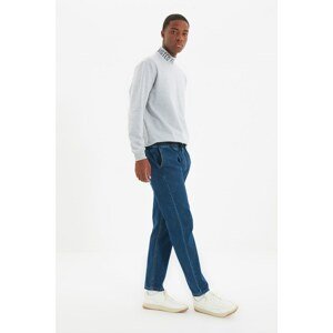 Trendyol Indigo Men's Straight Fit Elastic Waist Jeans