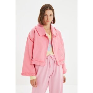 Trendyol Pink Crop Jacket