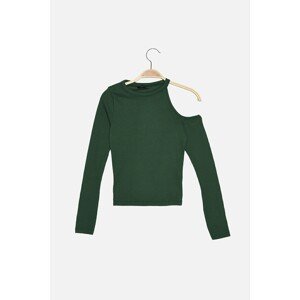 Trendyol Green Cut Out Detailed Sports Blouse