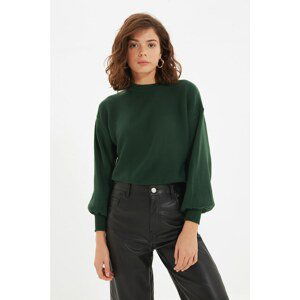 Trendyol Emerald Green Crew Neck Knitwear Sweater