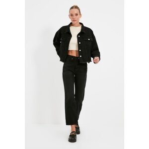 Trendyol Black High Waist Straight Jeans