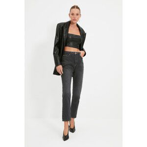 Trendyol Black High Waist Mom Jeans