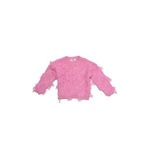 Trendyol Pink Fringe Girl Knitwear Sweater