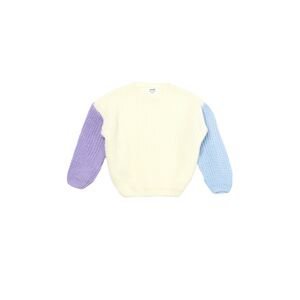 Trendyol Multi Color Color Block Girl Knitwear Sweater