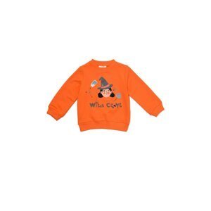 Trendyol Orange Halloween Printed Girl Knitted Slim Sweatshirt