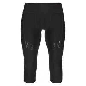 Men's running 3/4 leggings Terry-m black - Kilpi