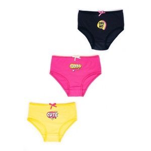 Yoclub Kids's Cotton Girls' Briefs Underwear 3-pack MD-26/GIR/002